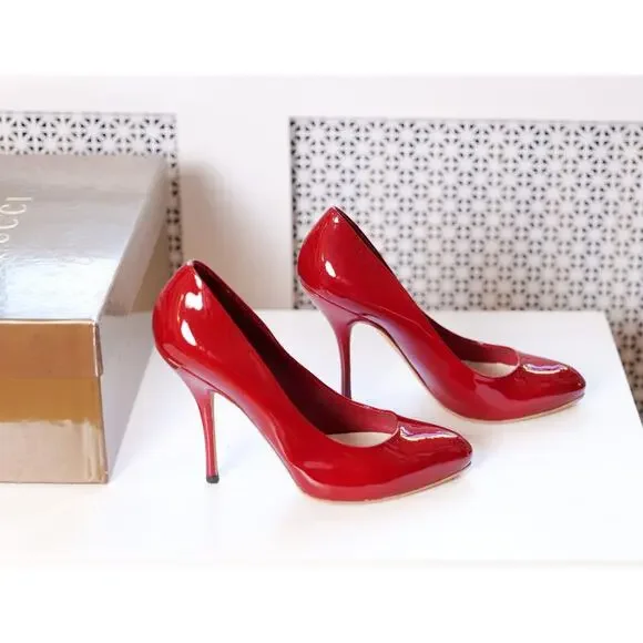 Gucci Red Patent Leather High Heel Pumps (IT 37.5, US 7.5) RRP $1,295